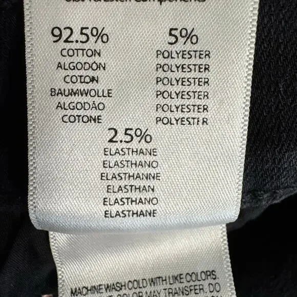 MOTHER Denim Insider Crop Step Fray Black Guilty Racer Jeans High Rise Sz 32 - Picture 16 of 16